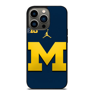 MICHIGAN WOLVERINES BLUE LOGO iPhone 13 Pro Case MICHIGAN WOLVERINES BLUE LOGO iPhone 13 Pro Case