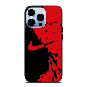 NIKE SWOOSH LOGO RED BLACK iPhone 13 Pro Max Case NIKE SWOOSH LOGO RED BLACK iPhone 13 Pro Max Case
