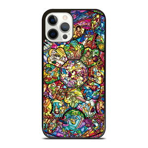ALL DISNEY CHARACTERS GLASS ART iPhone 12 Pro Case ALL DISNEY CHARACTERS GLASS ART iPhone 12 Pro Case