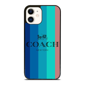 COACH NEW YORK STRIPES iPhone 12 Case