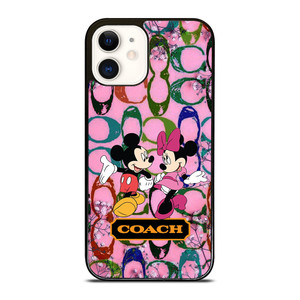 COACH PINK FLOWER MICKEY MINNIE iPhone 12 Case COACH PINK FLOWER MICKEY MINNIE iPhone 12 Case