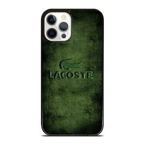 LACOSTE LOGO EMBOSSED LEATHER iPhone 12 Pro Case