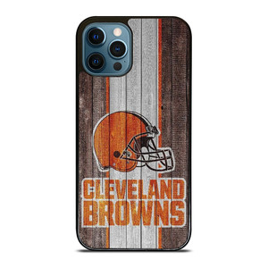 CLEVELAND BROWN WOODEN ICON iPhone 12 Pro Max Case