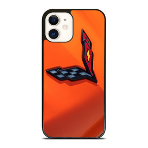 CORVETTE ORANGE LOGO iPhone 12 Case CORVETTE ORANGE LOGO iPhone 12 Case