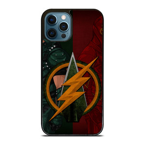 THE FLASH GREEN ARROW LOGO DC iPhone 12 Pro Max Case THE FLASH GREEN ARROW LOGO DC iPhone 12 Pro Max Case