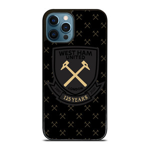 WEST HAM UNITED BLACK LOGO iPhone 12 Pro Max Case