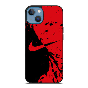 NIKE SWOOSH LOGO RED BLACK iPhone 12 Mini Case NIKE SWOOSH LOGO RED BLACK iPhone 12 Mini Case