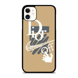 OFF WHITE DIOR SUPREME LOGO iPhone 11 Case OFF WHITE DIOR SUPREME LOGO iPhone 11 Case