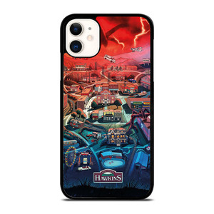 STRANGER THINGS WELCOME TO HAWKINS CARTOON iPhone 11 Case STRANGER THINGS WELCOME TO HAWKINS CARTOON iPhone 11 Case