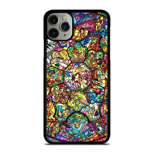 ALL DISNEY CHARACTERS GLASS ART iPhone 11 Pro Max Case