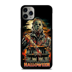 MICHAEL MYERS FACE HALLOWEEN HORROR CARTOON iPhone 11 Pro Max Case