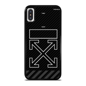 OFF WHITE BLACK CARBON iPhone X / XS Case