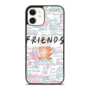 FRIENDS TV SHOW QUOTES iPhone 12 Case FRIENDS TV SHOW QUOTES iPhone 12 Case