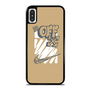 OFF WHITE NIKE SUPREME LOGO iPhone X / XS Case