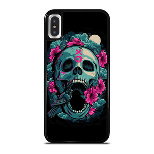 SUGAR SKULL FLOWERS TATTOO iPhone X / XS Case