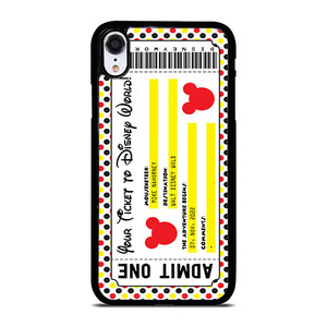 DISNEY WORLD TICKET iPhone XR Case