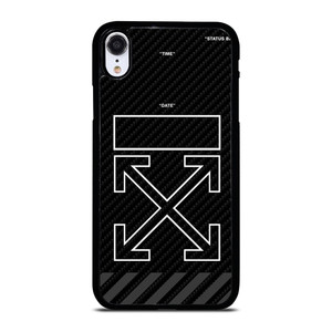 OFF WHITE BLACK CARBON iPhone XR Case