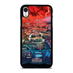 STRANGER THINGS WELCOME TO HAWKINS CARTOON iPhone XR Case STRANGER THINGS WELCOME TO HAWKINS CARTOON iPhone XR Case