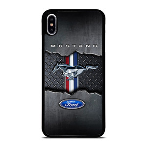 FORD MUSTANG METAL LOGO EMBLEM iPhone XS Max Case