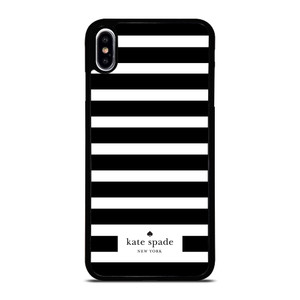 KATE SPADE NEW YORK BLACK WHITE STRIPES iPhone XS Max Case