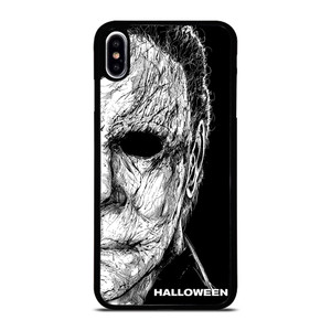 MICHAEL MYERS FACE HALLOWEEN FACE ART iPhone XS Max Case