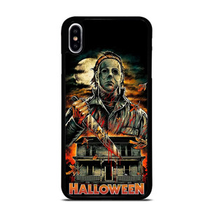 MICHAEL MYERS FACE HALLOWEEN HORROR CARTOON iPhone XS Max Case