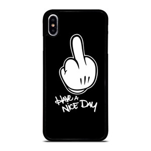 MICKEY MOUSE MIDDLE FINGER DISNEY iPhone XS Max Case