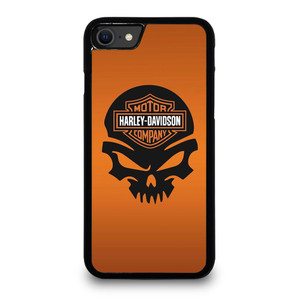 HARLEY DAVIDSON MOTORCYCLE SKULL LOGO iPhone SE 2020 Case