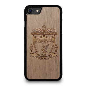 LIVERPOOL FC FOOTBALL CLUB WOODEN LOGO iPhone SE 2020 Case