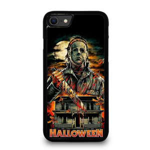 MICHAEL MYERS FACE HALLOWEEN HORROR CARTOON iPhone SE 2020 Case