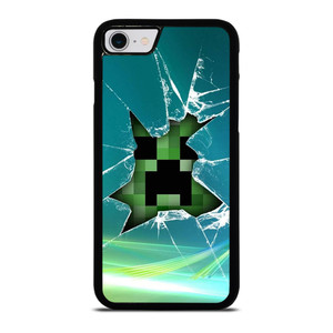 CREEPER MINECRAFT BROKEN GLASS iPhone SE 2022 Case