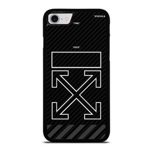 OFF WHITE BLACK CARBON iPhone SE 2022 Case