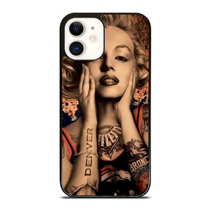 MARILYN MONROE TATTOO FAN ART iPhone 12 Case