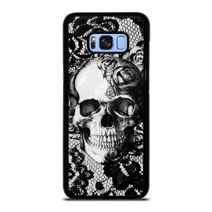 SKULL ON BLACK LACE Samsung Galaxy S8 Plus Case SKULL ON BLACK LACE Samsung Galaxy S8 Plus Case