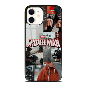 MARVEL SPIDERMAN LOGO COLAGE iPhone 12 Case MARVEL SPIDERMAN LOGO COLAGE iPhone 12 Case