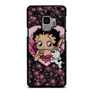 BETTY BOOP AND DOG CARTOON Samsung Galaxy S9 Case BETTY BOOP AND DOG CARTOON Samsung Galaxy S9 Case