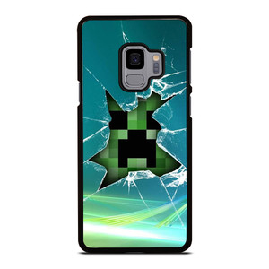 CREEPER MINECRAFT BROKEN GLASS Samsung Galaxy S9 Case CREEPER MINECRAFT BROKEN GLASS Samsung Galaxy S9 Case