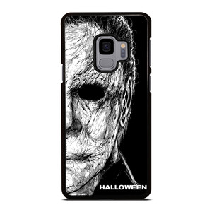 MICHAEL MYERS FACE HALLOWEEN FACE ART Samsung Galaxy S9 Case
