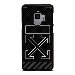 OFF WHITE BLACK CARBON Samsung Galaxy S9 Case