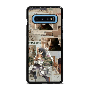 ATTACK ON TITAN MANGA ANIME MIKASA Samsung Galaxy S10 Plus Case