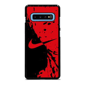 NIKE SWOOSH LOGO RED BLACK Samsung Galaxy S10 Plus Case