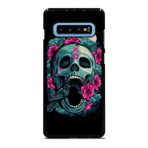 SUGAR SKULL FLOWERS TATTOO Samsung Galaxy S10 Plus Case SUGAR SKULL FLOWERS TATTOO Samsung Galaxy S10 Plus Case
