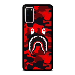 CAMO BAPE RED Samsung Galaxy S20 Case
