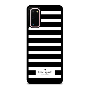 KATE SPADE NEW YORK BLACK WHITE STRIPES Samsung Galaxy S20 Case
