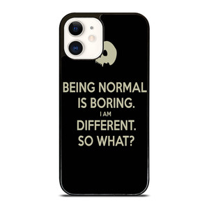 NORMAL IS BORING QUOTES iPhone 12 Case