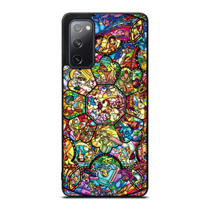 ALL DISNEY CHARACTERS GLASS ART Samsung Galaxy S20 FE Case