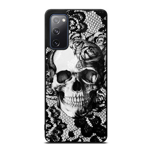 SKULL ON BLACK LACE Samsung Galaxy S20 FE Case