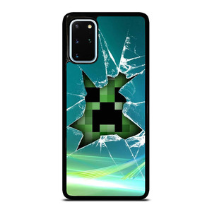 CREEPER MINECRAFT BROKEN GLASS Samsung Galaxy S20 Plus Case