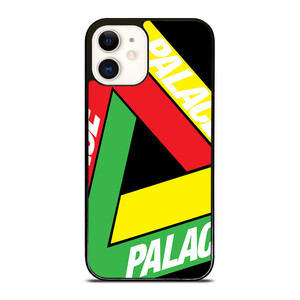 PALACE BIG LOGO RED YELLOW GREEN iPhone 12 Case PALACE BIG LOGO RED YELLOW GREEN iPhone 12 Case
