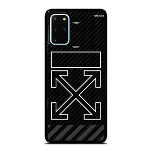 OFF WHITE BLACK CARBON Samsung Galaxy S20 Plus Case